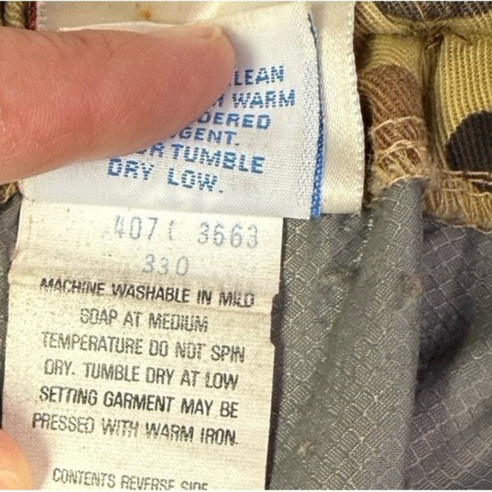 Vintage Columbia Duck Camo Pants‎ Goretex Hunting Double Knee Men's XL 38x31 3b1 - Picture 6 of 15
